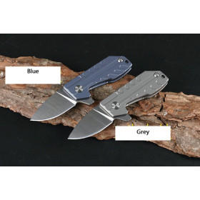 D2 Blade HY Fast Opening D Shape Axis Lock Folding Knife Keychain EDC Tool UD405311